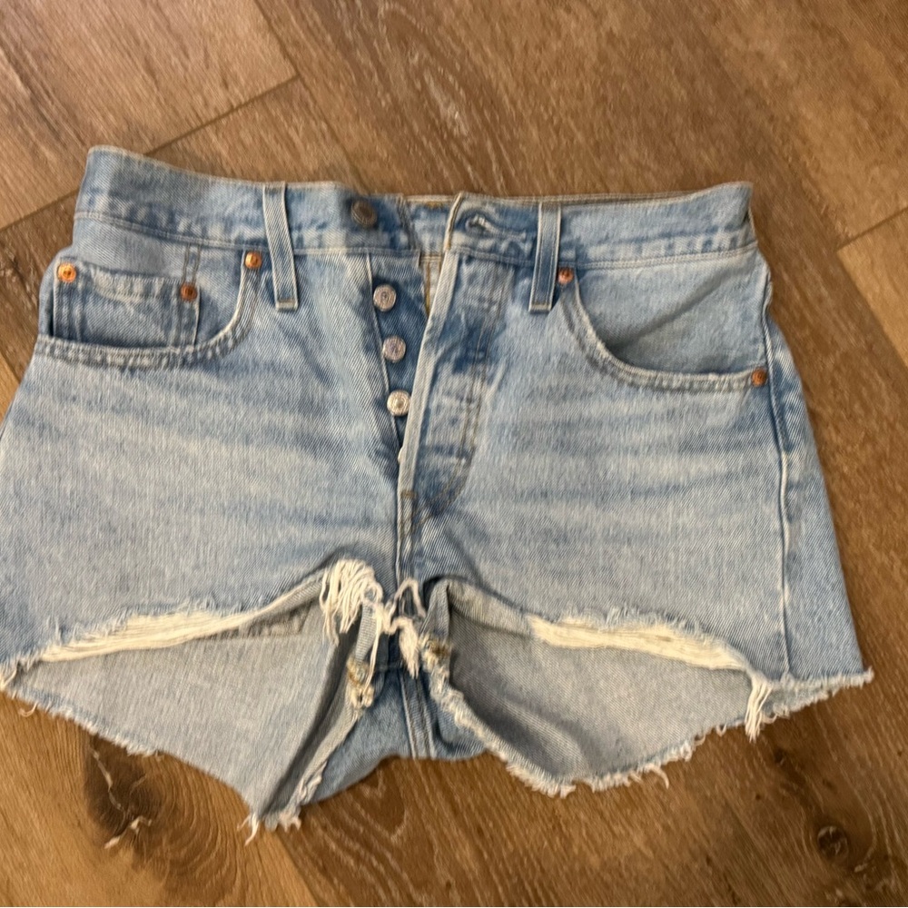 Signature by Levi Strauss Blue Jean Shorts Cut-Off Style